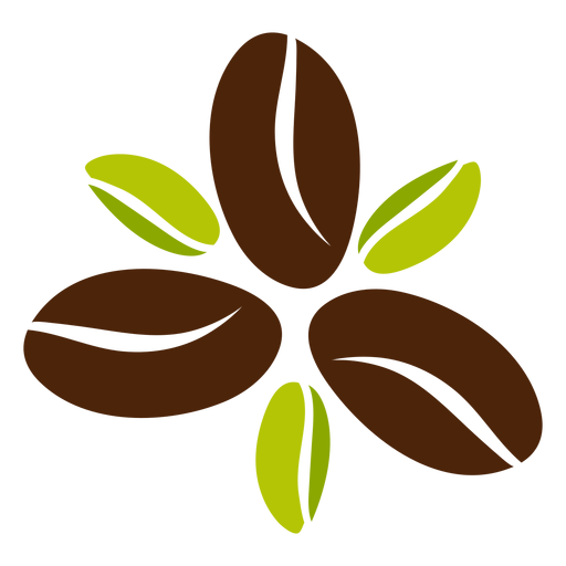 Download Coffee bean flower design - Transparent PNG & SVG vector file