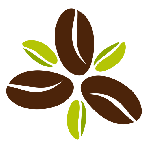 Diseño de flor de grano de café Descargar PNG/SVG