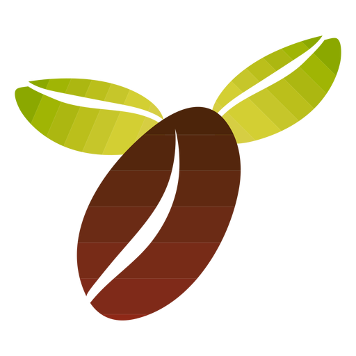 Coffee bean simple design PNG Design
