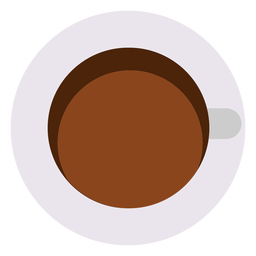 Café de cima Desenho PNG
