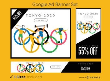 Tokyo 2020 Google Ad Banner Set