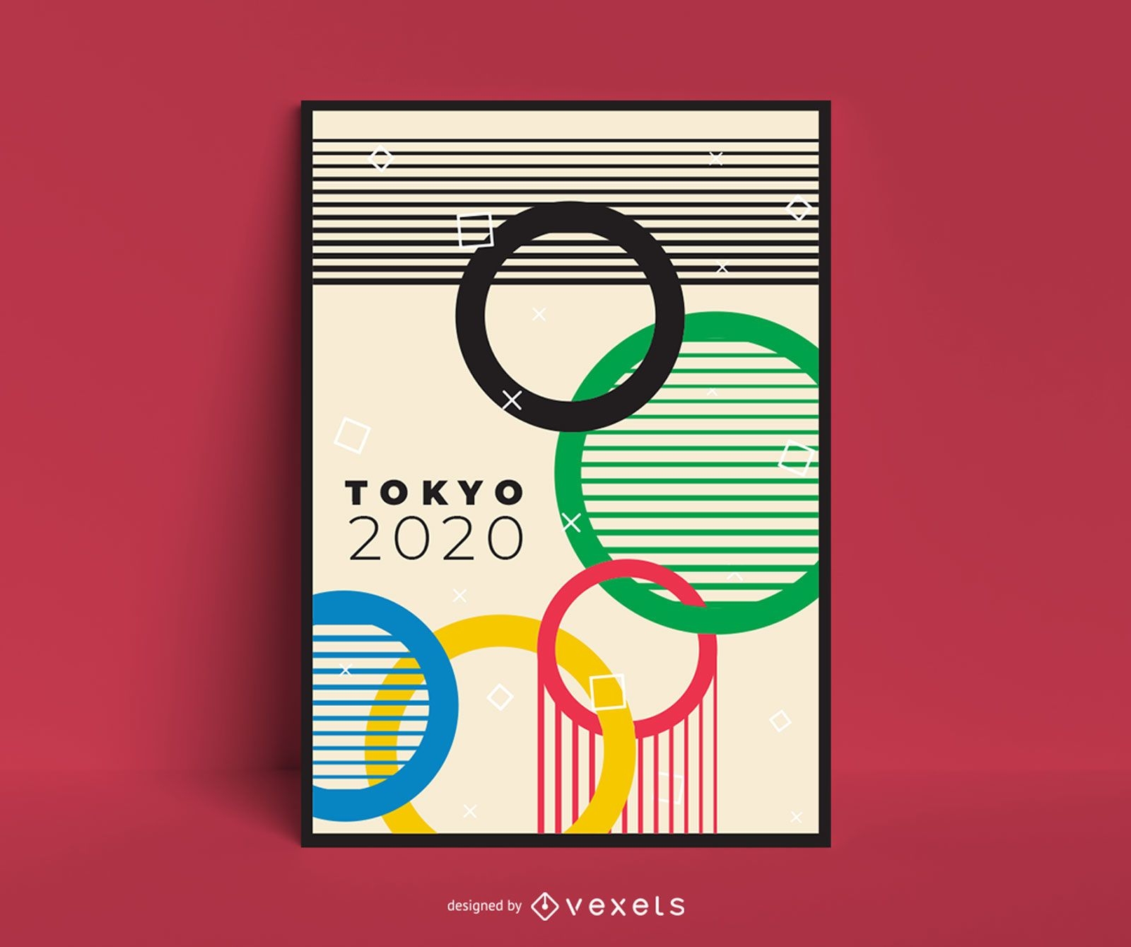 Cartaz de design dos Jogos Ol?mpicos