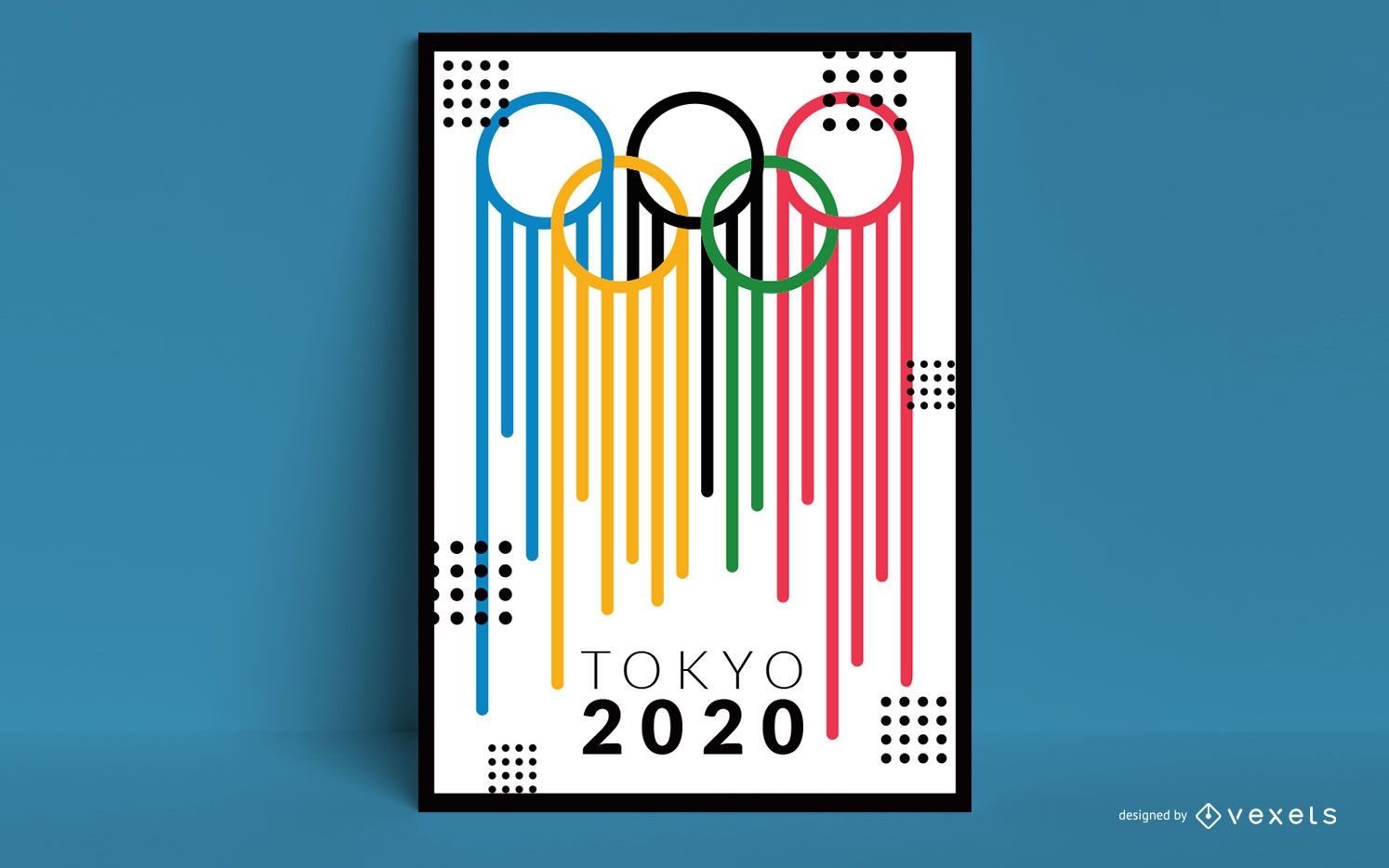 Design de p?ster criativo dos Jogos Ol?mpicos de T?quio 2020