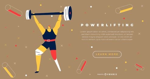 Weightlifter Sports Landing Page Design