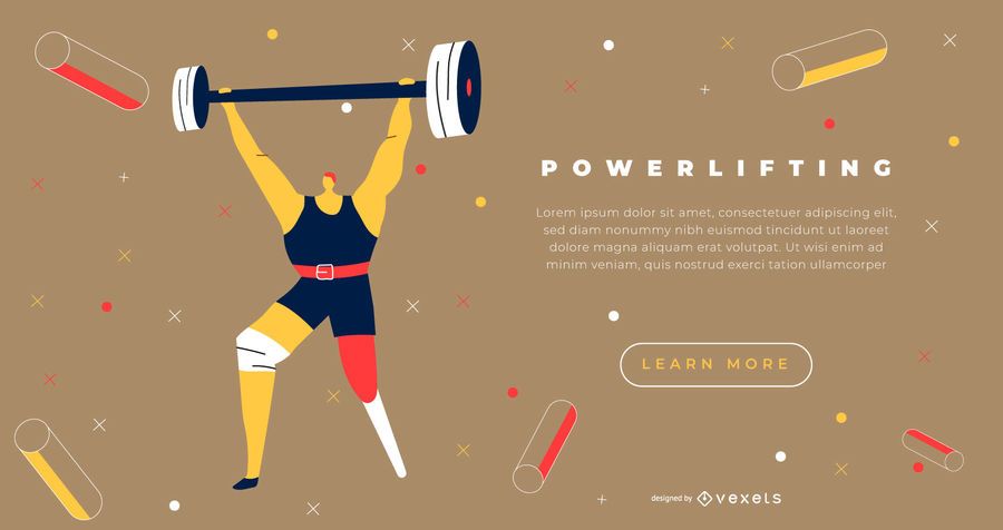 Paralympics Weightlifter Sports Landing Page Design Paralympics Weightlifter Sports Landing Page Design