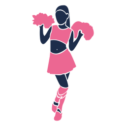 Cheerleader bonita em pé Desenho PNG
