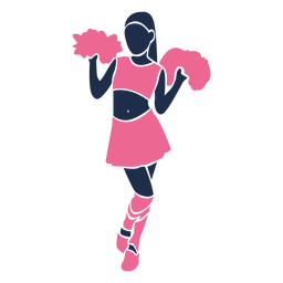 Cute standing cheerleader Transparent PNG