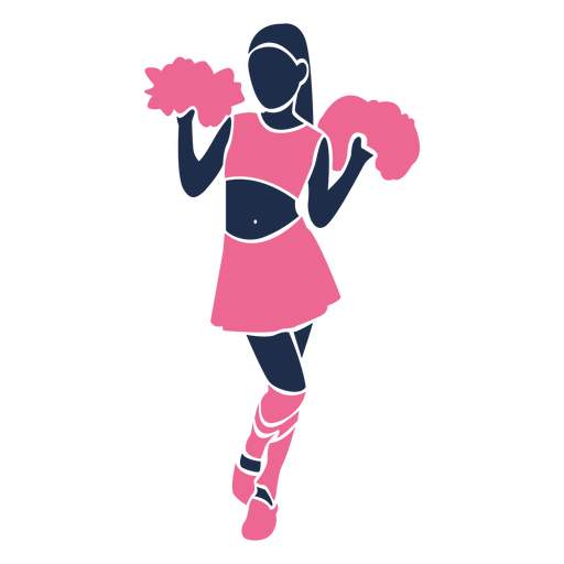 Cute standing cheerleader - Transparent PNG & SVG vector file