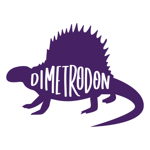 Dimetrodon Silhouette Seite PNG-Design