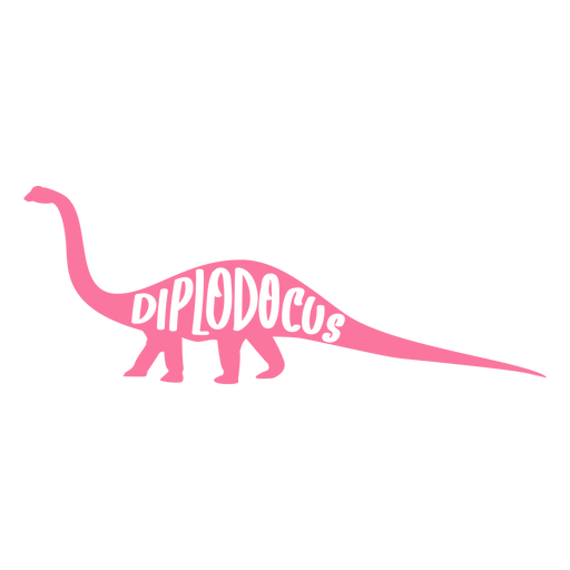 Diplodocus silhouette side PNG Design