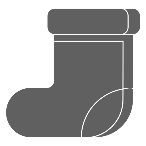 Silhouette boots flat PNG Design