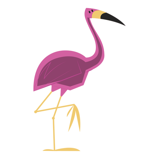 Flamingo standing one leg PNG Design