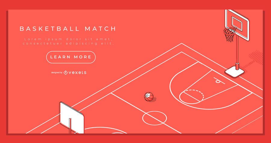 Basketball landing page template Basketball landing page template