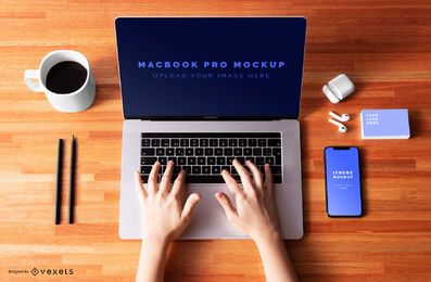 Composição de maquete pro Macbook Composição de maquete pro Macbook