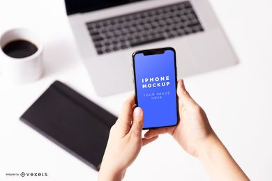 Diseño de maqueta de iphone