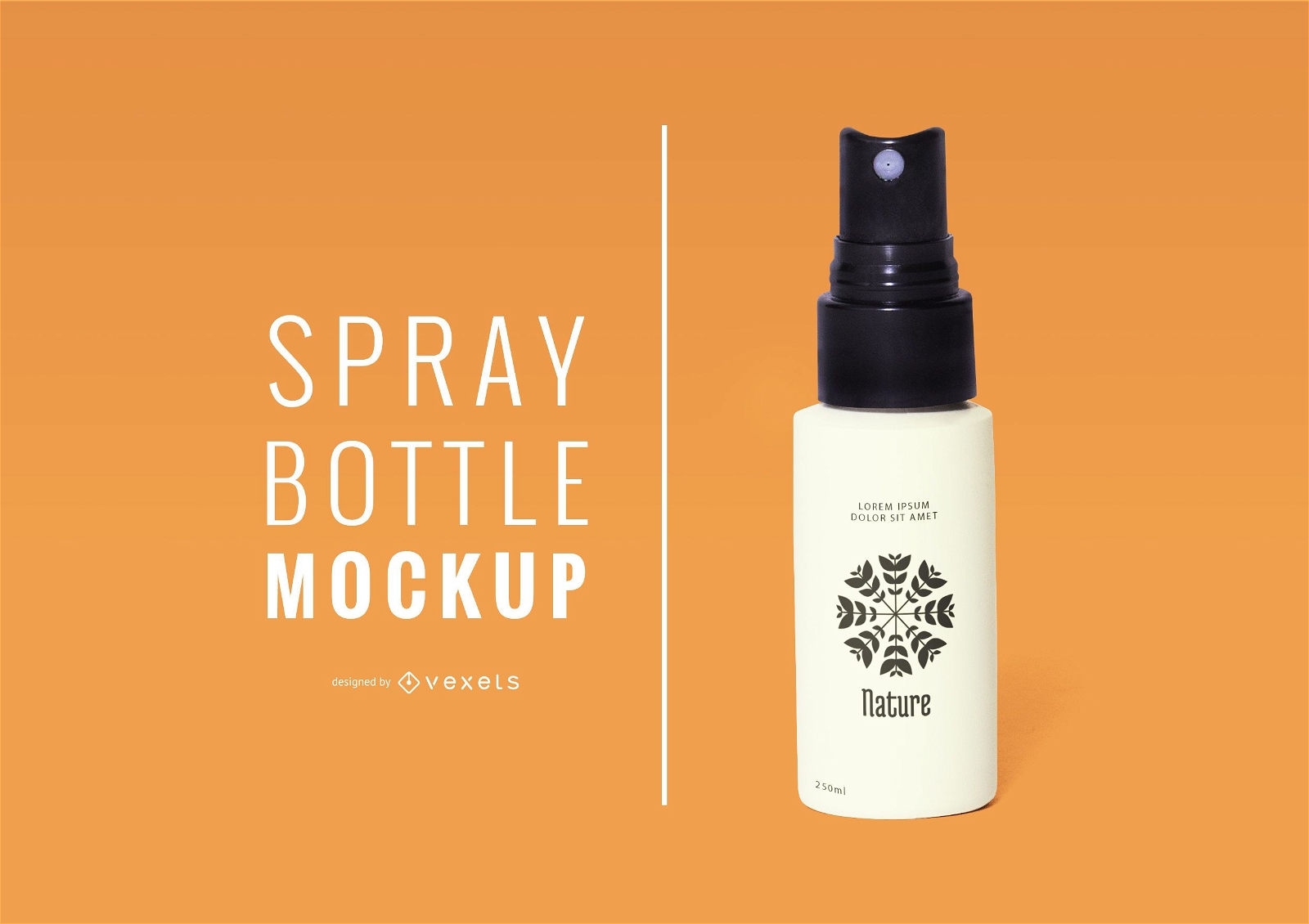 Spray bottle mockup design