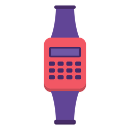 Reloj Flat de los 90 Diseño PNG