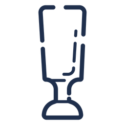 Ícone de vidro de altura Desenho PNG
