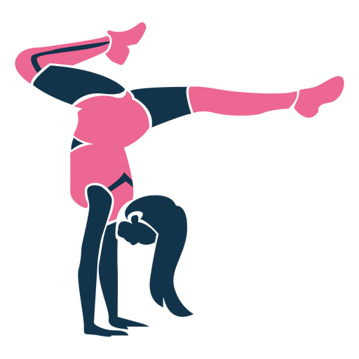 Handstand Cheerleader PNG-Design