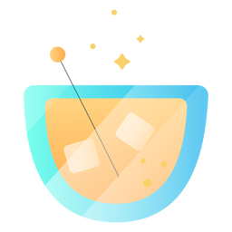Ilustración de jugo helado Diseño PNG