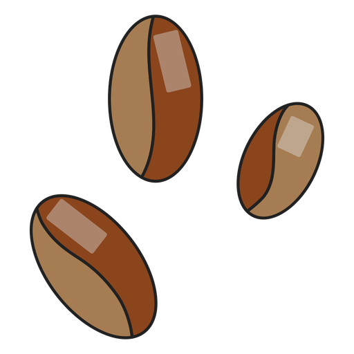 Icon coffee beans PNG Design