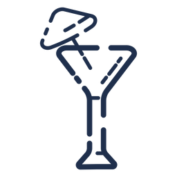 Icon Glas Cocktail PNG-Design