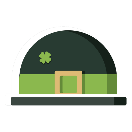Sombrero irlandés de color Diseño PNG