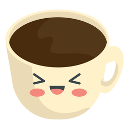 Taza de café kawaii