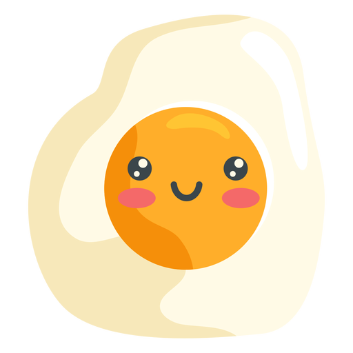 Kawaii süßes Ei PNG-Design