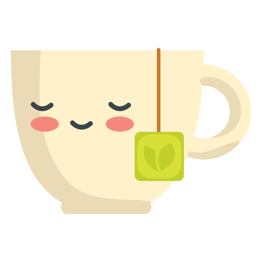 Kawaii schlafender Tee PNG-Design