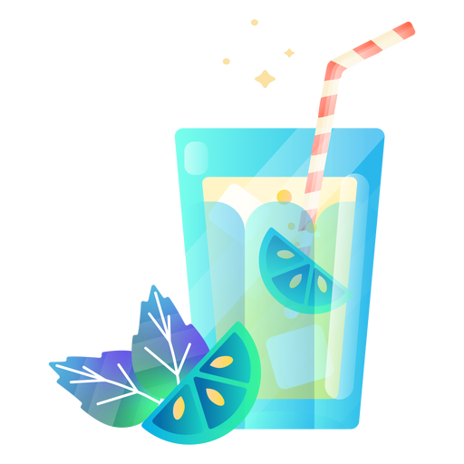 Lemon drink illustration PNG Design
