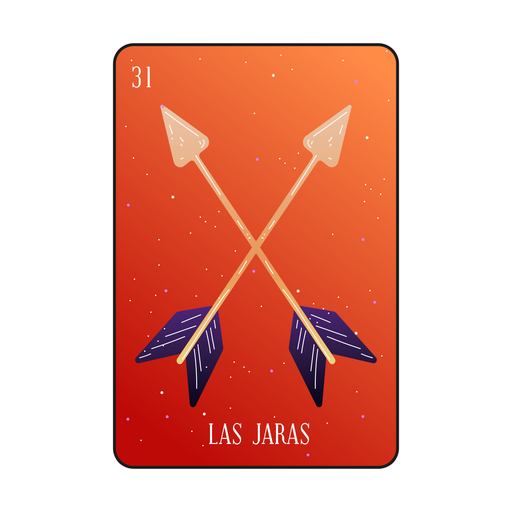 Loteria arrows card PNG Design