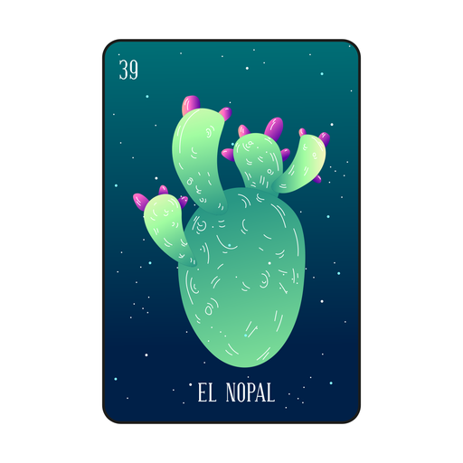 Loteria cactus card