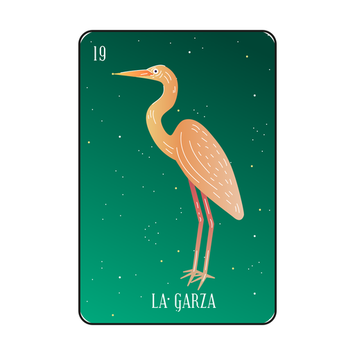 Loteria heron card