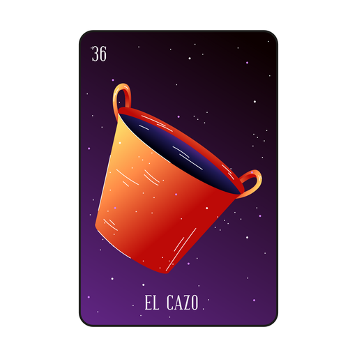 Loteria pot card PNG Design