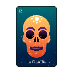 Cartão caveira loteria Desenho PNG