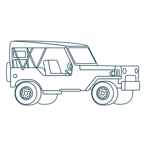 No door jeep PNG Design