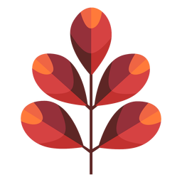 Folhas oblongas cortadas em papel Desenho PNG