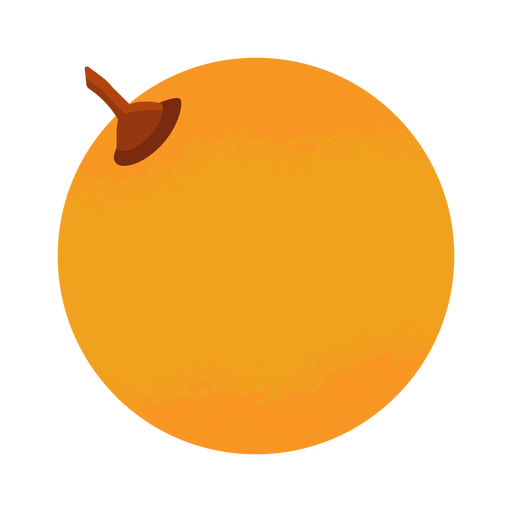 Orange einfache Illustration PNG-Design