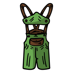 Elemento de macacão alemanha Desenho PNG