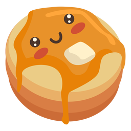 Pancake with butter PNG Design