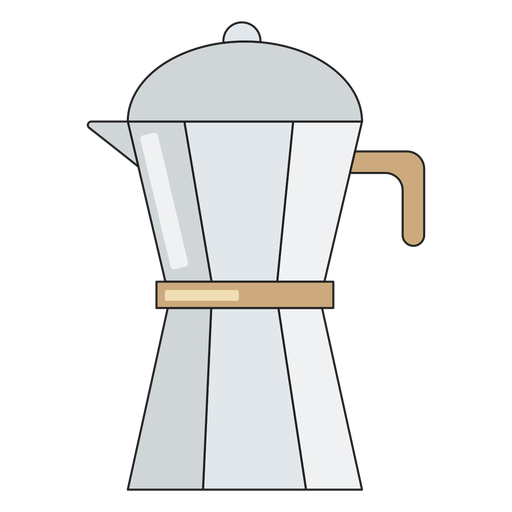 Jarra de café caliente Diseño PNG