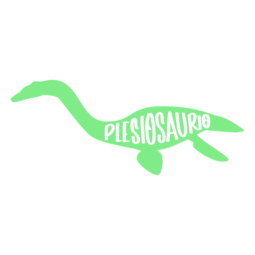 Plesiosaurio Silhouette Seite PNG-Design