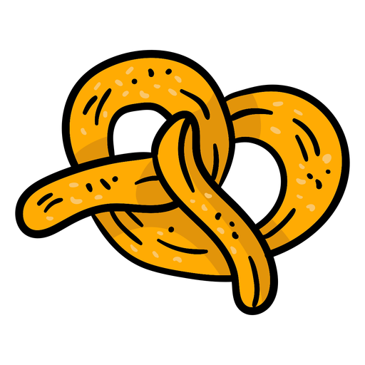 Pretzel german colored PNG Design