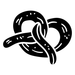 Silhueta alemã pretzel Desenho PNG