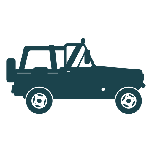 Side no roof jeep PNG Design