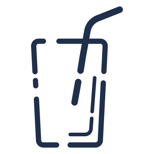 Icono de vidrio simple Diseño PNG
