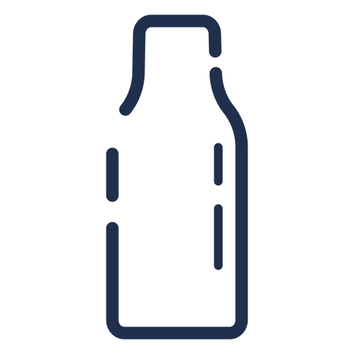 Simple milk bottle PNG Design