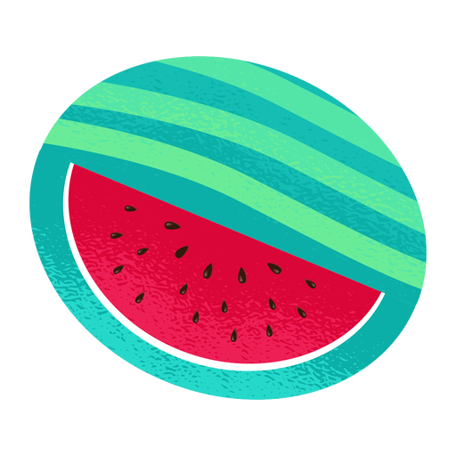 Geschnittene Wassermelonenillustration PNG-Design