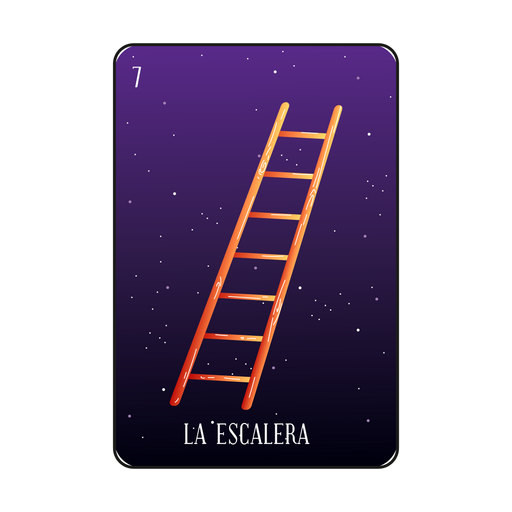 Staircase loteria card